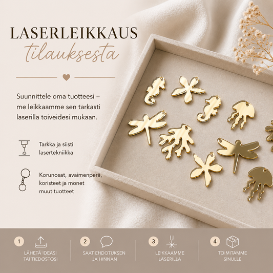 Laserleikkaus & laserkaiverrus tilauksesta