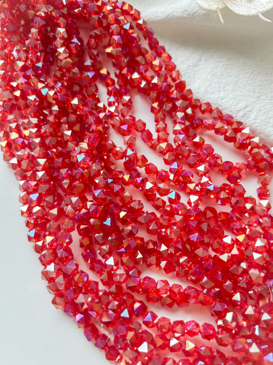 Lasihelmi 6x5.5x5.5mm, n.100kpl