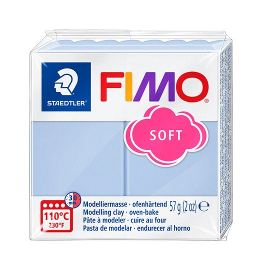 Fimo Soft askartelumassa, serenity blue