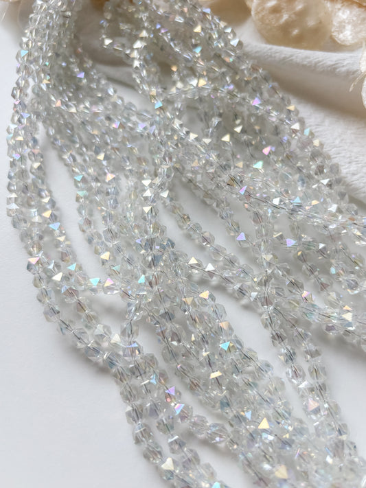 Lasihelmi 6x5.5x5.5mm, n.100kpl