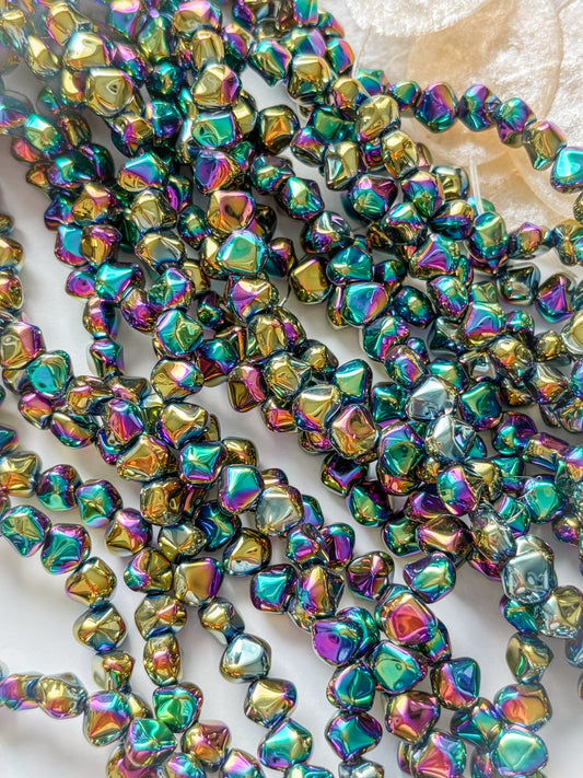 Lasihelmi 6.5x8x5mm, n.100kpl