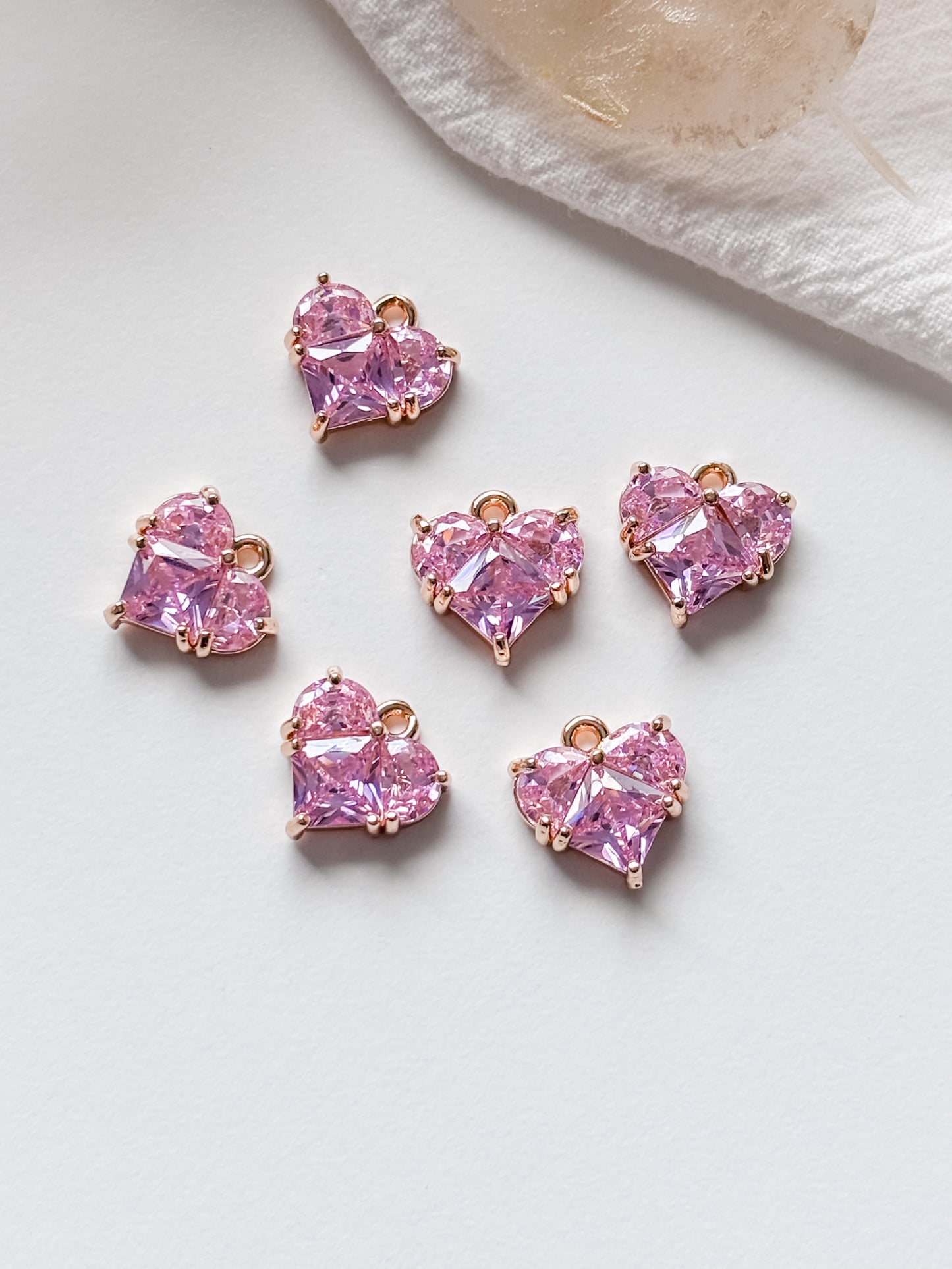 Riipus sydän 12.5x12x4mm, 2kpl