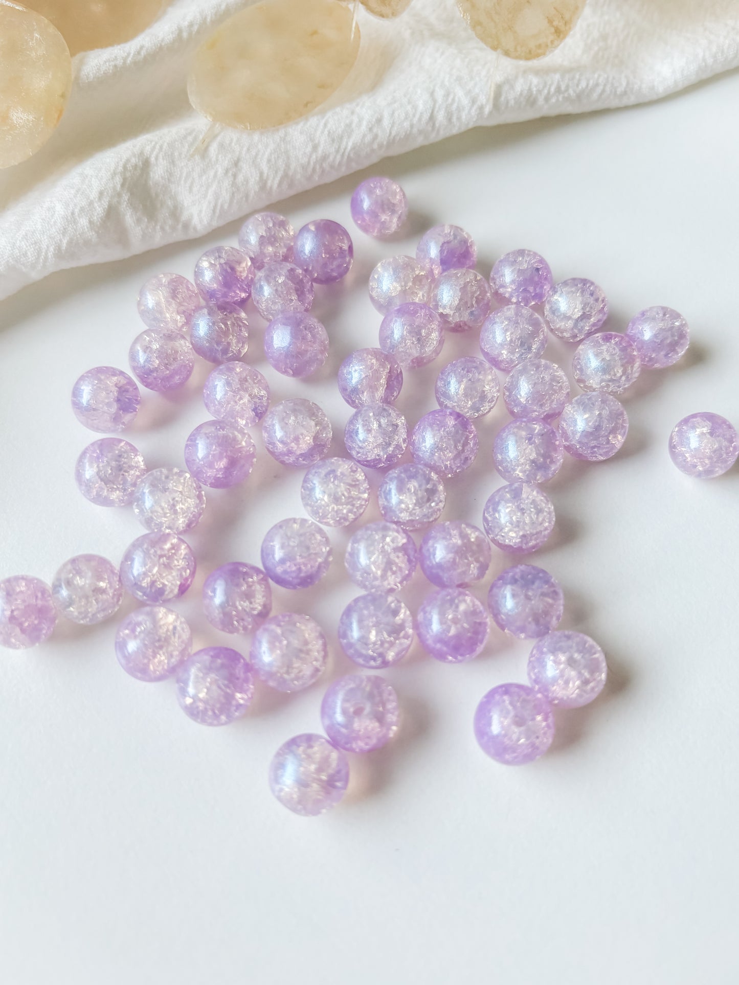 Glaspärla 10 mm, 10 st