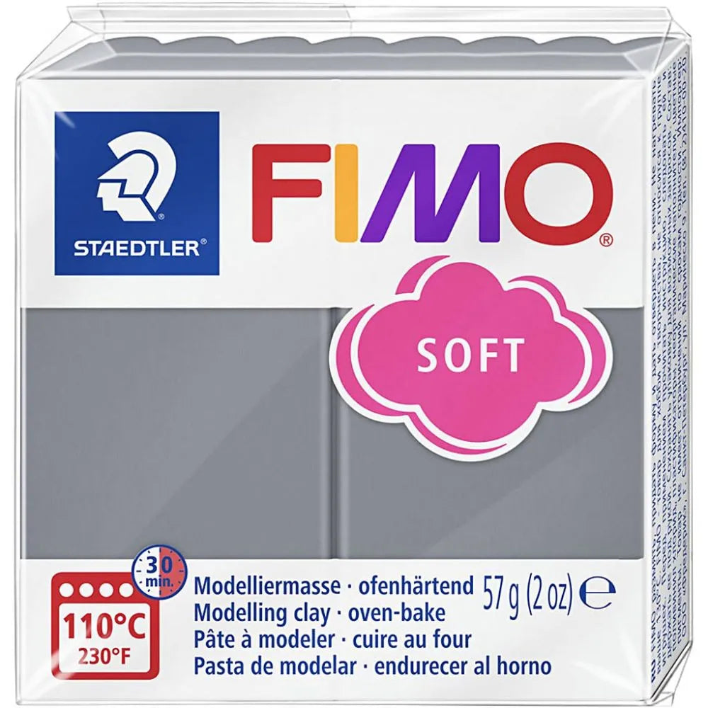 Fimo Soft stormy grey askartelumassa