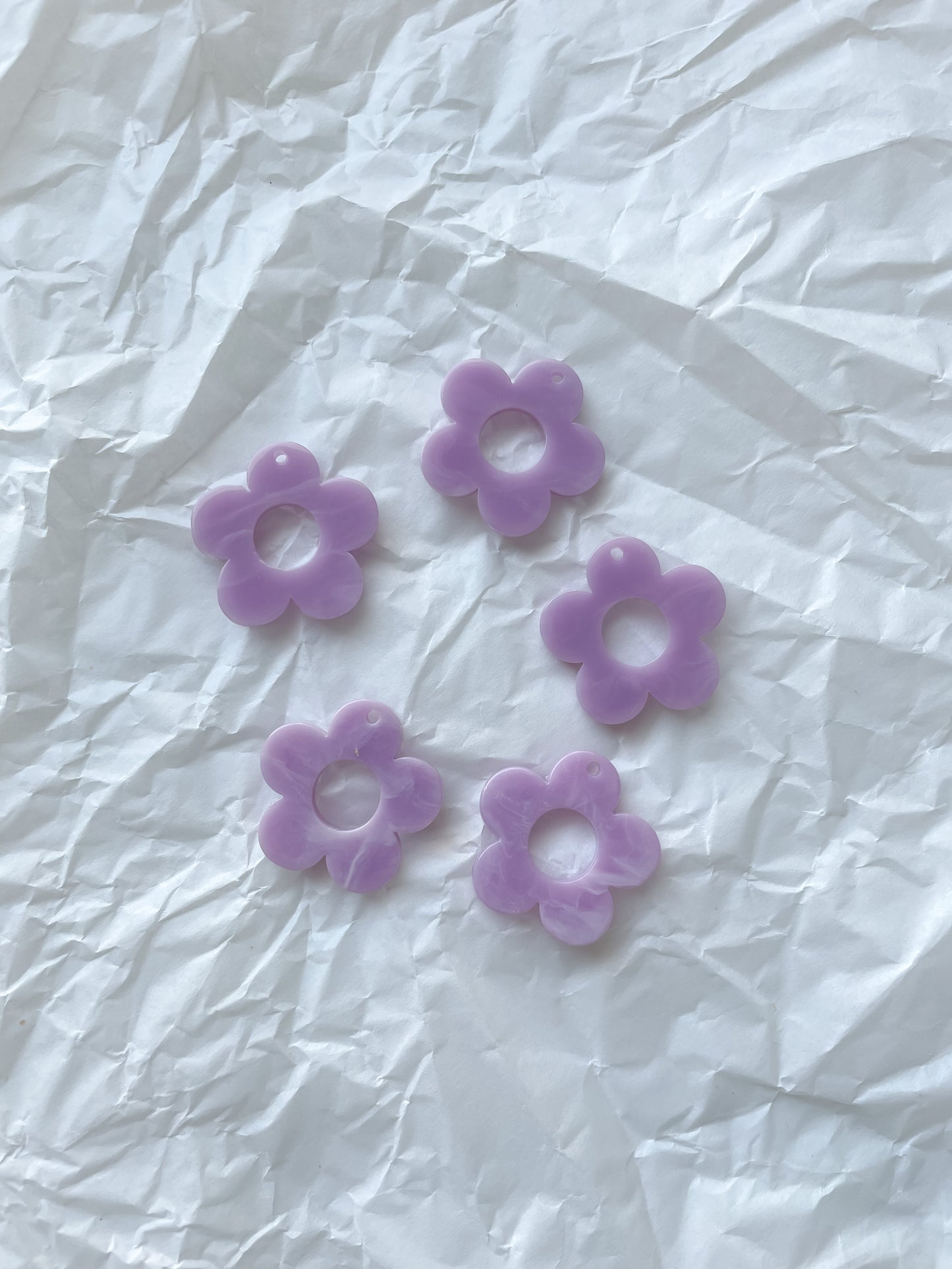Riipus kukka violetti 24mm 1kpl